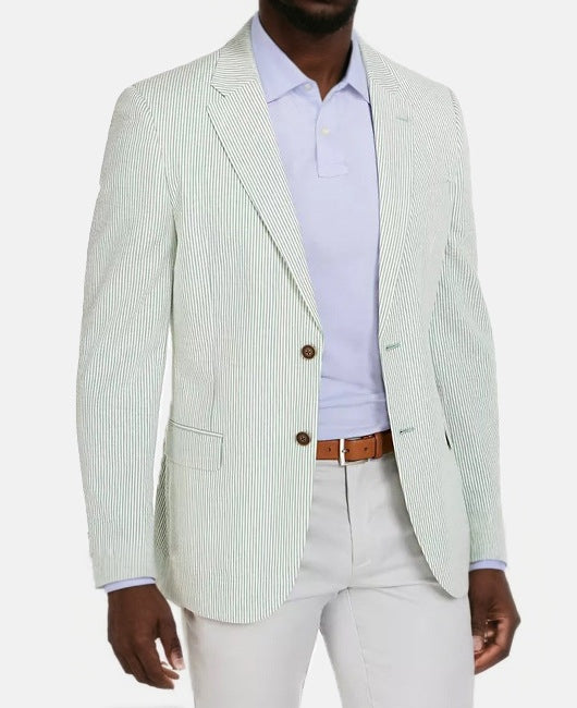 Blazer décontracté à carreaux à une rangée et deux boutons, coupe slim Homme