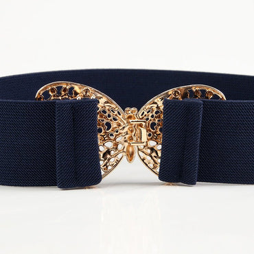 Ceinture élastique papillon pour femmes, à la mode, polyvalente, robe pull, ceinture décorative Femme - RAPHYA