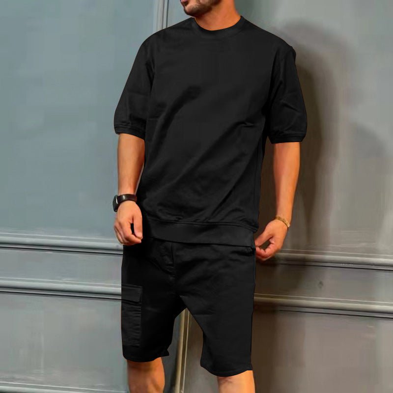 <KIN>Costume personnalisé short décontracté tendance à manches courtes Homme