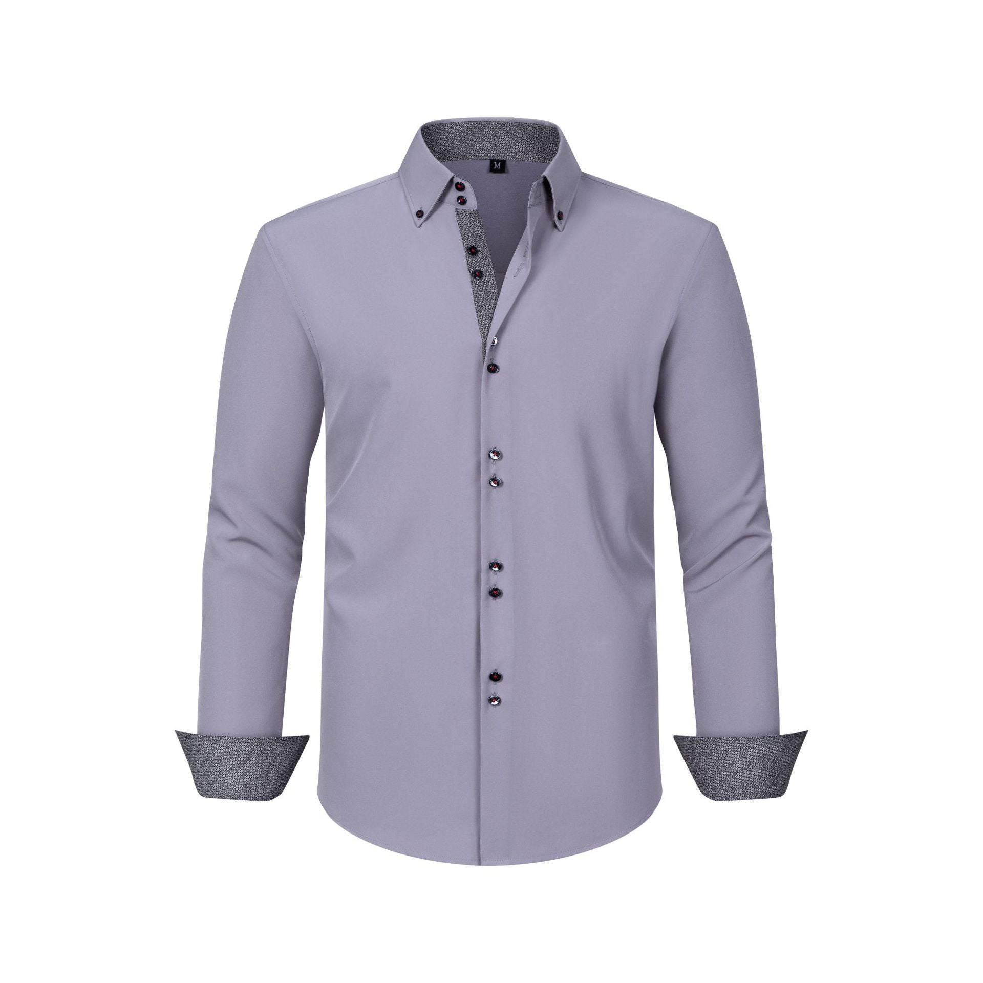 Four - sided elastic polka dot color - blocked double - breasted shirt Homme - RAPHYA