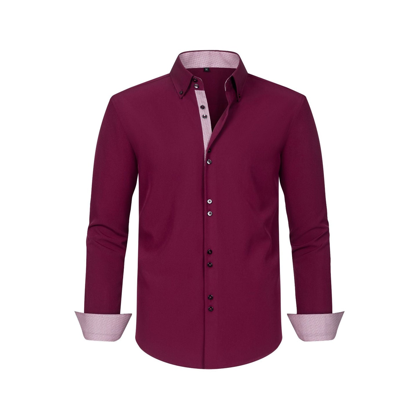 Four - sided elastic polka dot color - blocked double - breasted shirt Homme - RAPHYA