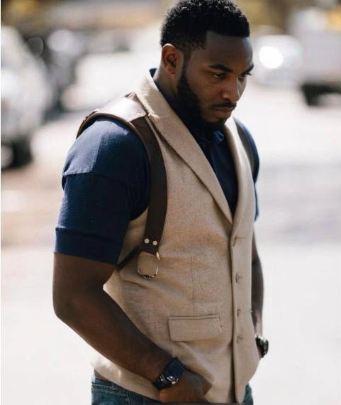 Gilet à simple boutonnage à la mode Homme - RAPHYA