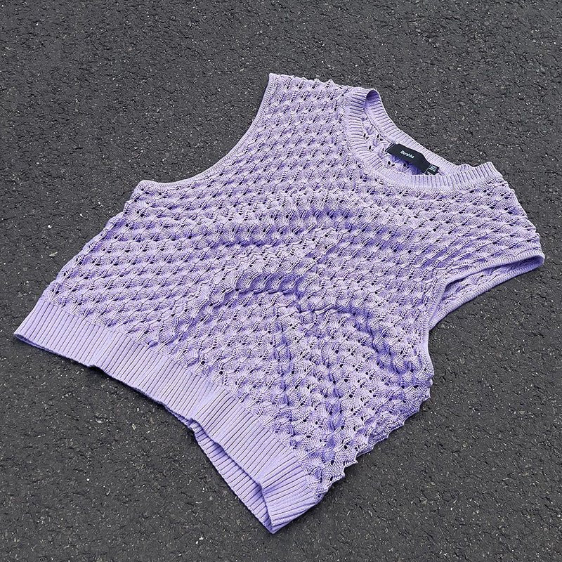 Gilet personnalisé en tissu maille tricoté, polyvalent, décontracté, sexy, à la mode Homme - RAPHYA