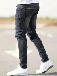 Jean skinny stretch de style américain de haute qualité pour petits pieds Homme - RAPHYA