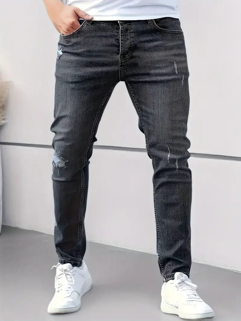 Jean skinny stretch de style américain de haute qualité pour petits pieds Homme - RAPHYA