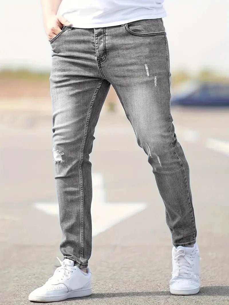 Jean skinny stretch de style américain de haute qualité pour petits pieds Homme - RAPHYA