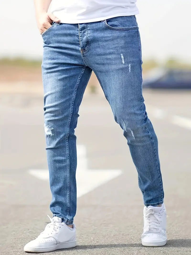 Jean skinny stretch de style américain de haute qualité pour petits pieds Homme - RAPHYA