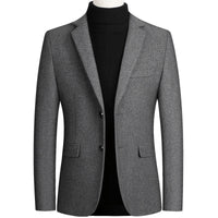 Manteau en laine coupe slim, blazer de couleur unie, automne et hiver Homme - RAPHYA