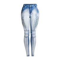 Pantalon crayon en denim stretch amincissant coupe slim Femme - RAPHYA