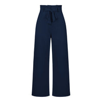 Pantalon large élégant et polyvalent avec ceinture pour les déplacements domicile-travail Femme - RAPHYA