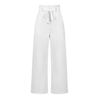 Pantalon large élégant et polyvalent avec ceinture pour les déplacements domicile-travail Femme - RAPHYA