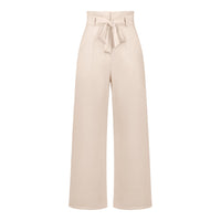 Pantalon large élégant et polyvalent avec ceinture pour les déplacements domicile-travail Femme - RAPHYA