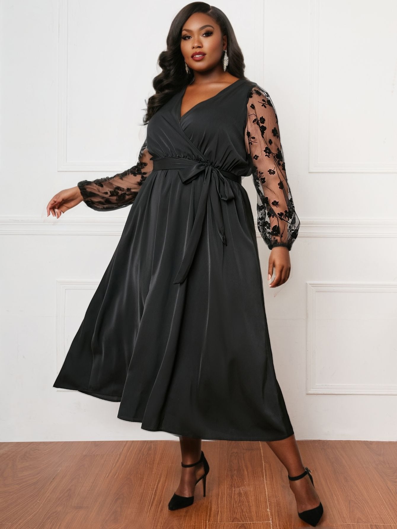 robe ample à manches longues grande taille Femme - RAPHYA