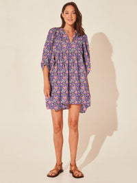 Robe décontractée ample avec lien floral Femme - RAPHYA