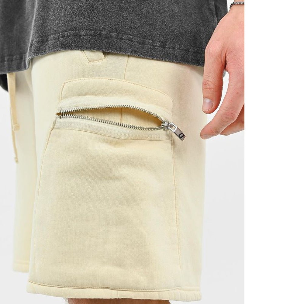 Short de sport avec poche zippée, pantalon cargo pour homme - RAPHYA