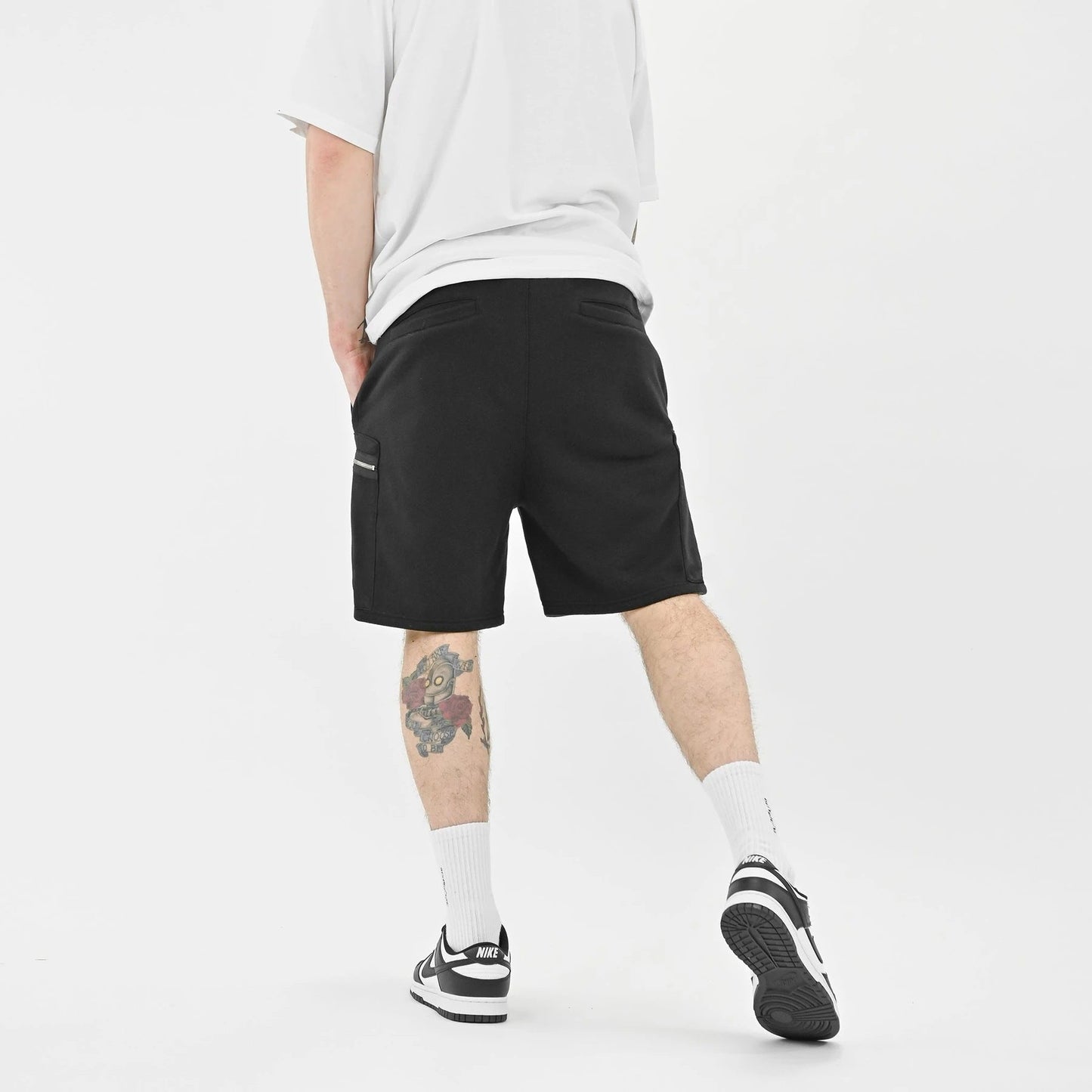 Short de sport avec poche zippée, pantalon cargo pour homme - RAPHYA