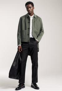 Veste décontractée de couleur unie, veste à revers simple boutonnage, printemps et automne Homme - RAPHYA