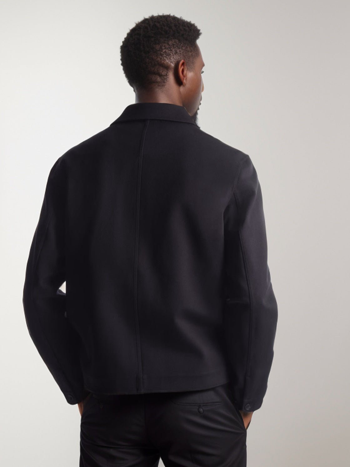 Veste décontractée de couleur unie, veste à revers simple boutonnage, printemps et automne Homme - RAPHYA