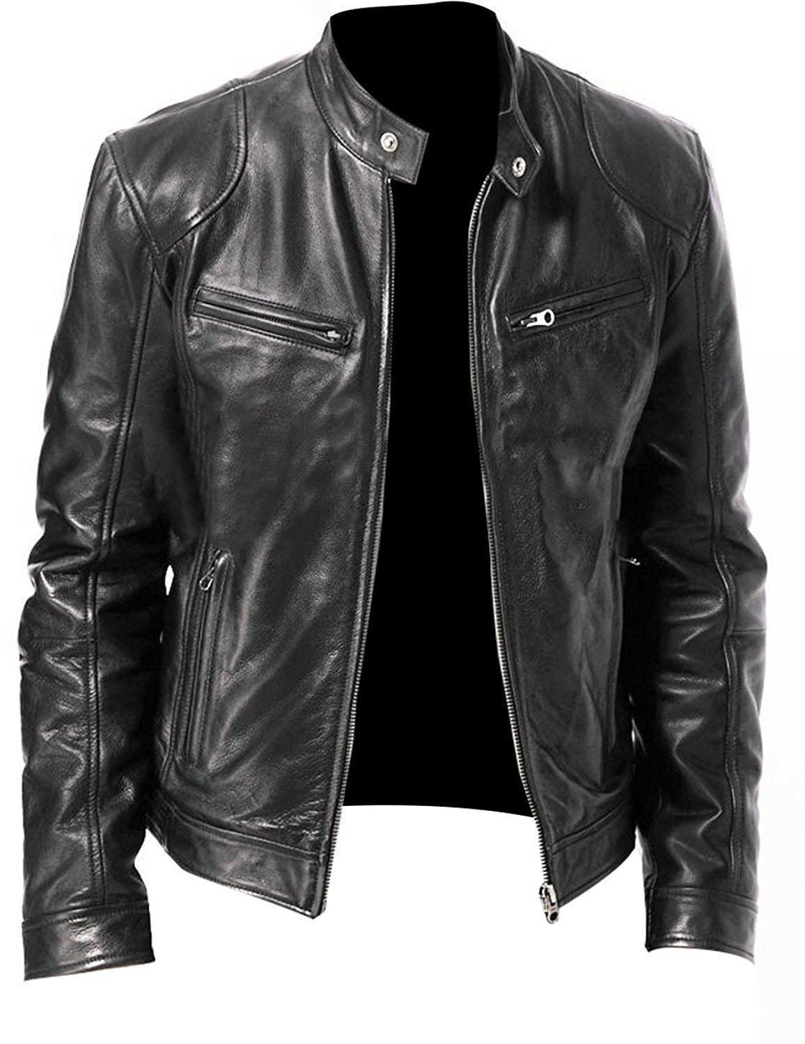 veste en cuir pour hommes - RAPHYA