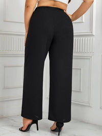 Pantalon de costume droit slim taille haute grande taille Femme - RAPHYA