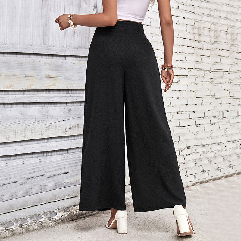 pantalon large taille haute Femme - RAPHYA